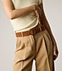 B-Low the Belt 1.75#double; Molly Suede Belt, Color:Cognac/Gold - Image 3
