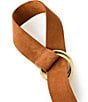 B-Low the Belt 1.75#double; Tumble Suede Wrap Belt, Color:Cognac/Gold - Image 2