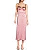 B. Darlin Adjustable Spaghetti Straps Sweetheart Neckline Floral Lace Dress - Image 5