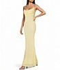 B. Darlin Beaded Drape Neck Tie Back Dress - Image 1
