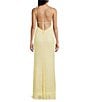 B. Darlin Beaded Drape Neck Tie Back Dress - Image 2