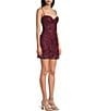 B. Darlin Beaded Sequin Cinch Front Tie Back Bodycon Dress - Image 3