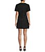 B. Darlin Boucle Short Sleeve Bow Accent Dress - Image 2