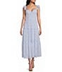 B. Darlin Bustier Bodice Flutter Sleeve Maxi Dress - Image 1