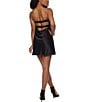 B. Darlin Charmeuse Strapless Twist Keyhole Front Skater Dress, Color:Black - Image 2