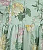 B. Darlin Chiffon Floral Printed Sweetheart Neck Flutter Sleeve Tiered Midi Dress - Image 3