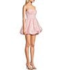 Color:Baby Pink - Image 3 - Corset Bubble Fit-And-Flare Dress