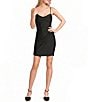 B. Darlin Cowl Neck Corseted Lace Up Back Dress - Image 1