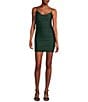 Color:Hunter - Image 1 - Cowl Neck Shirred Bodycon Dress