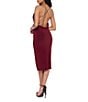 B. Darlin Drape Neck Bodycon Midi Dress - Image 2