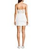 B. Darlin Drape Neck Illusion Bodice Shirred Slim Dress - Image 2