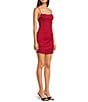 B. Darlin Drape Scoop Neck Sleeveless Corseted Shirred Dress - Image 3