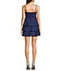 B. Darlin Emma Corset Layered Ruffle Dress, Color:Navy - Image 2
