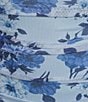 B. Darlin Floral Print Mesh Shirred Bodycon Dress, Color:Light Blue/Blue - Image 4