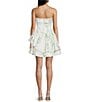 B. Darlin Floral Printed Strapless Ruffle Hem Dress - Image 2