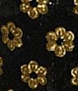 Color:Black/Gold - Image 4 - Floral Sequin Strapless Bodycon Mini Dress