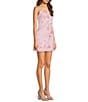B. Darlin Floral Sequin Patterned Drape Neck Dress - Image 2
