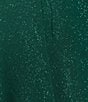 Color:Emerald - Image 4 - Glitter Pocket V-Neck Party Mini Dress