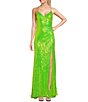 B. Darlin Mesh Sequin V-Neck Spaghetti Strap Lace Up Back Side Slit Long Dress,All Products : American Fashion Style Bags On Sale B. Darlin Mesh Sequin V-Neck Spaghetti Strap Lace Up Back Side Slit Long Dress,All Products : American Fashion Style Bags On Sale