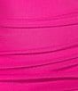 Color:Neon Pink - Image 4 - Off-The-Shoulder Shirred Side Long Dress With Train