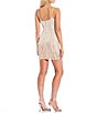 Color:Nude/Silver/Rose Gold - Image 2 - Ombre Sequin Feather Mini Dress