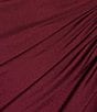 Color:Dark Garnet - Image 4 - One-Shoulder Cinched Waist Back Cut-Out Dress