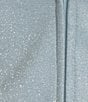 Color:Powerblue - Image 4 - One-Shoulder Fairy Dust Faux Wrap Mini Dress