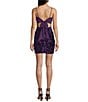 B. Darlin Pattern Sequin Bow Back Bodycon Dress - Image 2