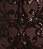 B. Darlin Patterned Sequin Lace Up Back Bodycon Dress - Image 4