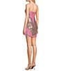 Color:Blush/Toast/Pink/Silver - Image 4 - Placement Sequin V-Neck Bodycon Mini Dress