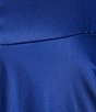 Color:Royal - Image 4 - Satin Front Slit V-Neck Gown