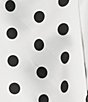 B. Darlin Satin Polka Dot Bow-Back A-Line Dress - Image 4