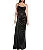 B. Darlin Satin Sweetheart Neckline Side Drape Long Dress,Specials : American Fashion Style Bags On Sale