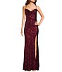 B. Darlin Sequin Cowl Neck Cross Back Side Slit Long Dress,All Products : American Fashion Style Bags On Sale B. Darlin Sequin Cowl Neck Cross Back Side Slit Long Dress,All Products : American Fashion Style Bags On Sale