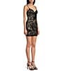 B. Darlin Sequin Embellished Two-Tone Lace Sleeveless Dress - Image 3