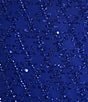 B. Darlin Sequin Embellished V-Neck Keyhole Front A-Line Mini Dress, Color:Bright Royal/Hologram - Image 4