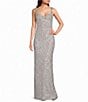 B. Darlin Sequin Keyhole Front Fitted Dress - Image 1