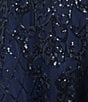 B. Darlin Sequin Patterned Tie-Back A-Line Mini Dress, Color:Navy - Image 5