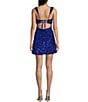 B. Darlin Sequin Square Neck Lace Up Back Dress - Image 2