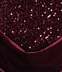 B. Darlin Sequin Strapless Corseted Bustier Velvet Draped Dress - Image 4