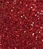 B. Darlin Sequin V-Neck Bodycon Dress, Color:Red - Image 4