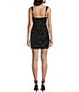 B. Darlin Sequin Front Slit Bodycon Dress, Color:Black - Image 2