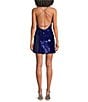 B. Darlin Sequined V-Neck X-Back Bodycon Dress - Image 2