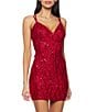 B. Darlin Sleeveless Beaded Sequin Bodycon Dress - Image 1