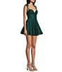 B. Darlin Sleeveless Bustier-Bodice Lace Dress - Image 3