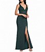 B. Darlin Sleeveless Bustier-Bodice Lace-Up-Back Dress - Image 1