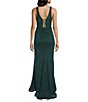B. Darlin Sleeveless Bustier-Bodice Lace-Up-Back Dress - Image 2