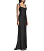B. Darlin Sleeveless Bustier-Bodice Side-Slit Dress - Image 3