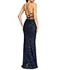 B. Darlin Sleeveless Sequin-Embellished Bugle-Beaded Mesh Ballgown - Image 2
