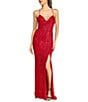 B. Darlin Sleeveless Sequin-Embellished Bugle-Beaded Mesh Ballgown - Image 5
